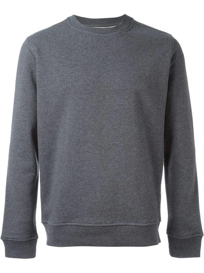 Shop Diesel Black Gold Back Print Sweatshirt In Grey