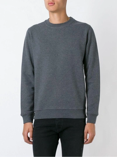 Shop Diesel Black Gold Back Print Sweatshirt In Grey