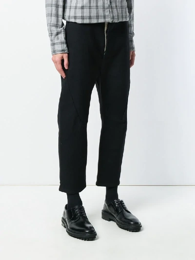 Shop Cedric Jacquemyn Cropped Trousers In Black