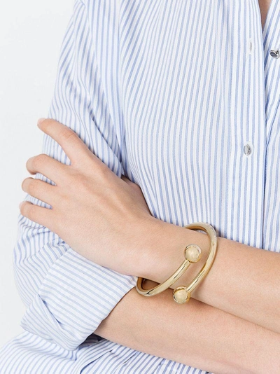 Jw Anderson Double Ball Bracelet In Metallic