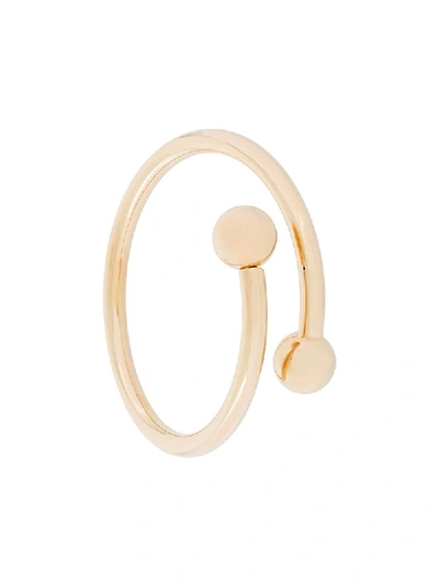 Jw Anderson Double Ball Bracelet In Metallic