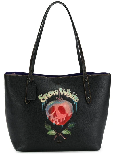 Shop Coach X Disney Poison Apple Marke Tote - Black