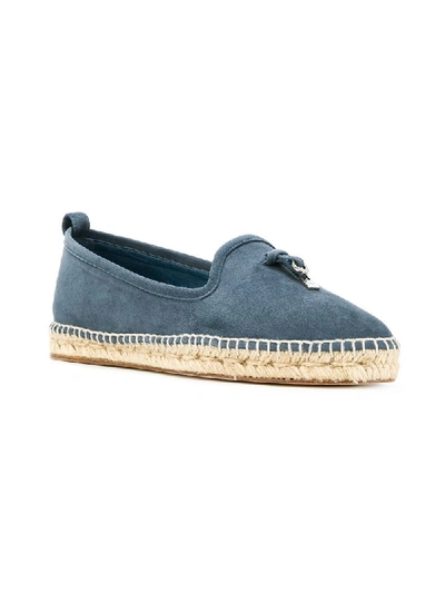 Shop Loro Piana Knot Detail Espadrilles