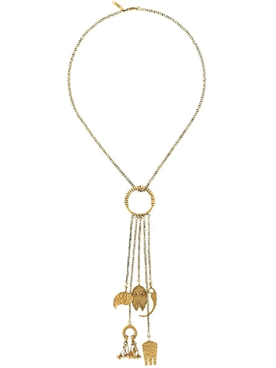 Shop Chloé 'lyzbeth' Necklace In Metallic