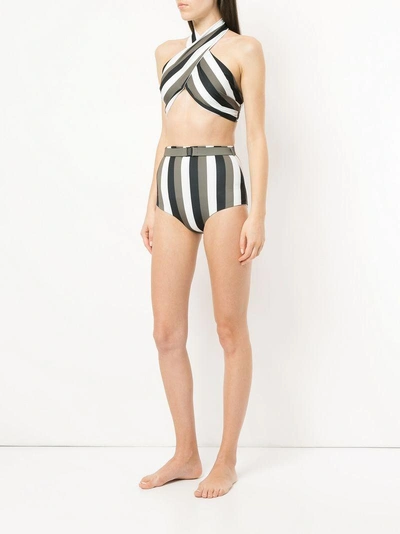 Shop Fella Striped Belt Bikini Bottom In Unavailable