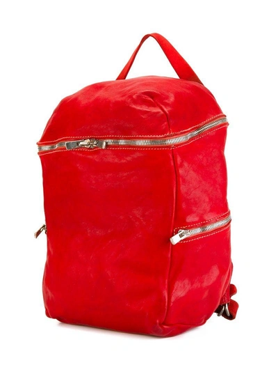 Shop Guidi Top Handle Backpack In Red