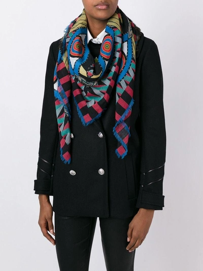 Givenchy Abstract Print Scarf In Multicolour