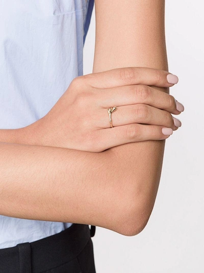 Sophie Bille Brahe 'arabre' Ring In Yellow & Orange