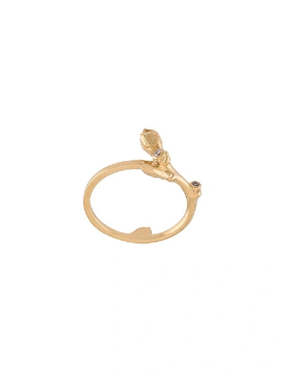 Sophie Bille Brahe 'arabre' Ring In Yellow & Orange