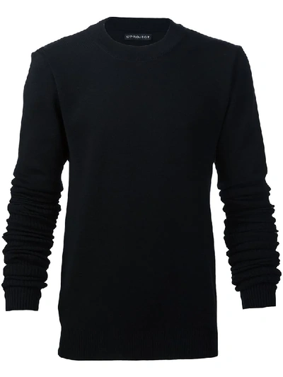 Shop Y/project Extended Sleeves Jumper In Black