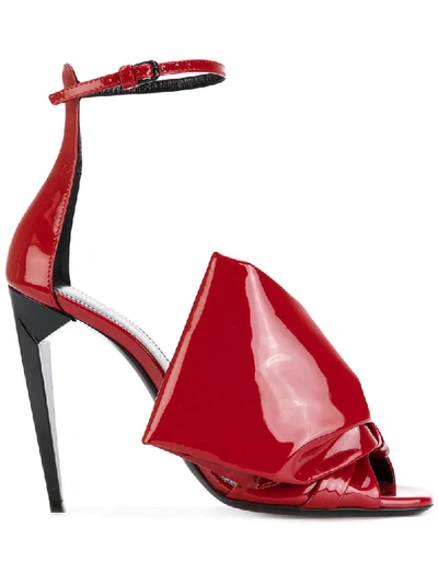 Shop Saint Laurent Freja 105 Sandals - Red