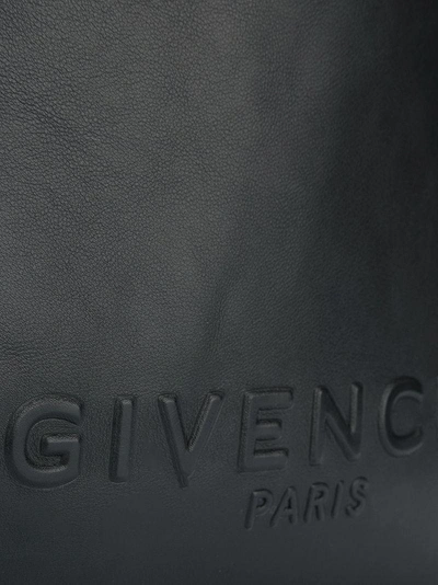 Shop Givenchy Logo Embossed Backpack In Black