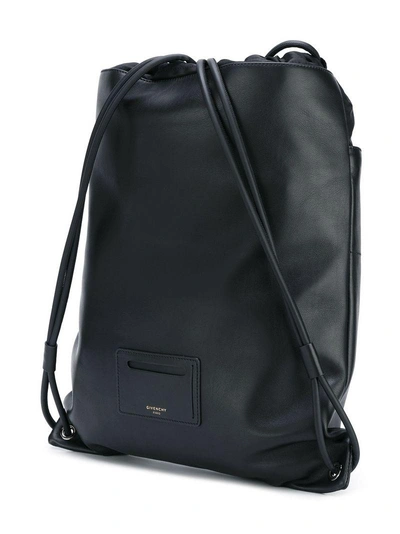 Shop Givenchy Logo Embossed Backpack In Black