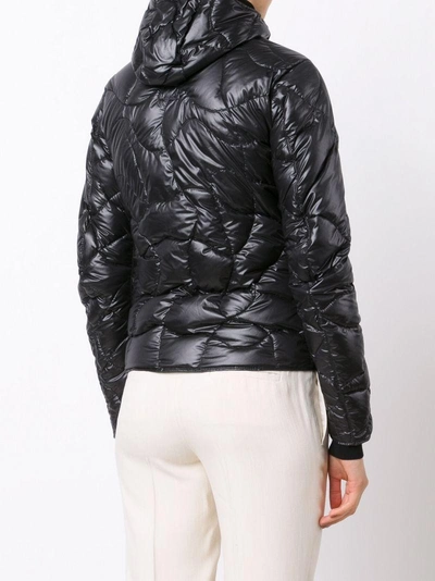 Shop Kru Quilted Zipped Jacket In Black