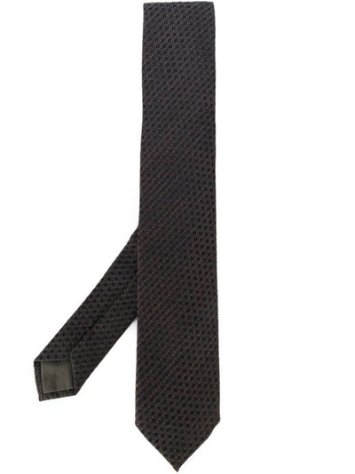 Dell'oglio Patterned Tie In Grey