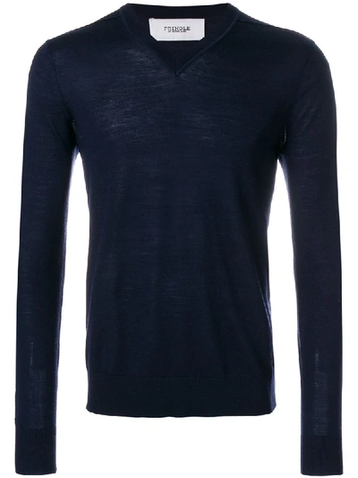 Shop Pringle Of Scotland V-neck Jumper In Blue