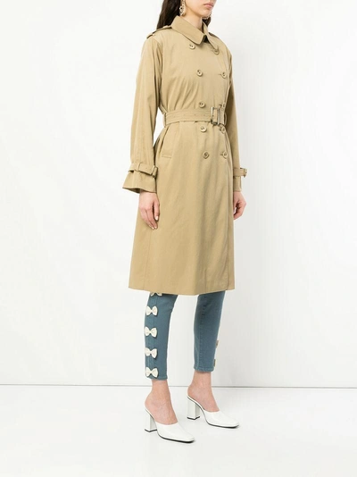 Shop Tu Es Mon Tresor Tu Es Mon Trésor I Am What I Am Trench Coat - Brown