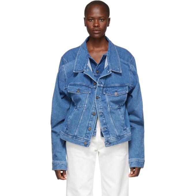 y project long sleeve denim jacket