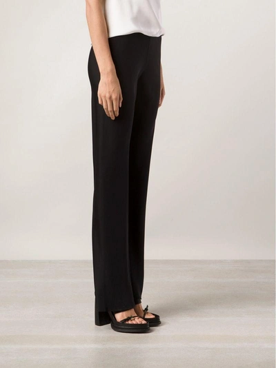 Peter Cohen Straight Trousers In Black
