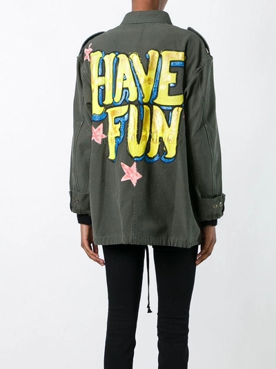 Shop Faith Connexion 'have Fun' Military Jacket