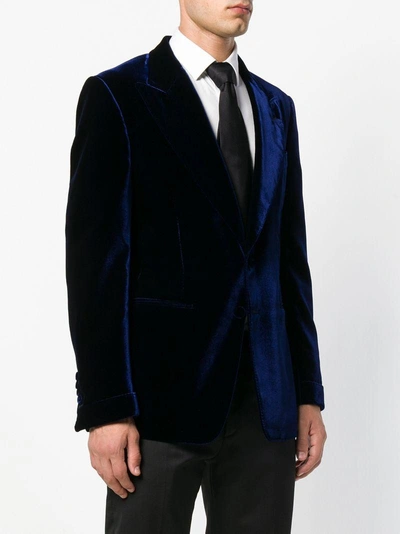 Shop Tom Ford Slim-fit Blazer In Blue
