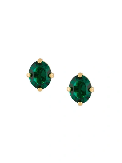 Shop Wouters & Hendrix A Wild Original! Emerald Crystal Stud Earring - Green