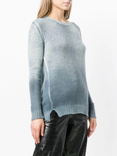 Shop Avant Toi Knit Ombré Sweater - Blue