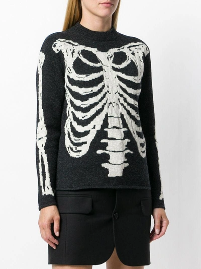jacquard knit Skeleton sweater