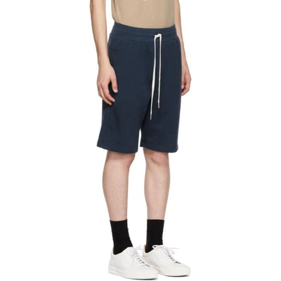 Shop John Elliott Blue Sweat Shorts In Jade