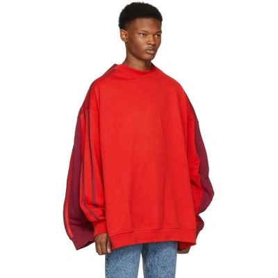 Shop Y/project Red Double Sweatshirt In Red Mf29