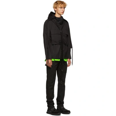 Shop Craig Green Black Fold Hood Jacket In 01_black
