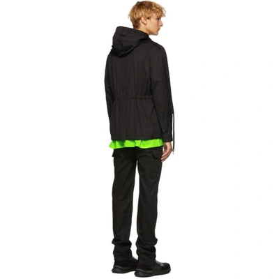 Shop Craig Green Black Fold Hood Jacket In 01_black
