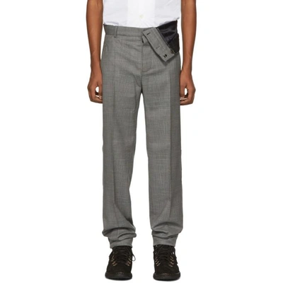 Shop Y/project Grey Asymmetric Waist Trousers