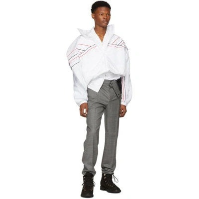Shop Y/project Grey Asymmetric Waist Trousers