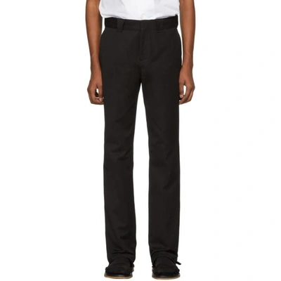 Shop Burberry Black Tailored Turnpike Trousers