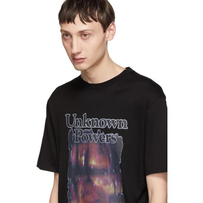 Shop Christian Dada Black Unknown Powers T-shirt