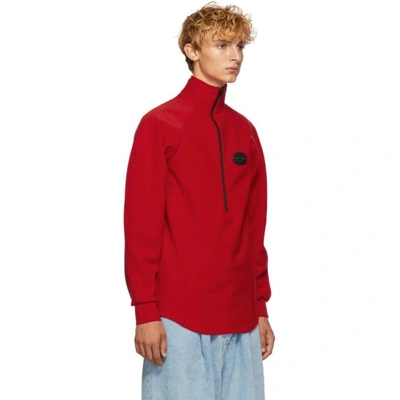 Shop Ribeyron Red Fleece Warmer Sweater