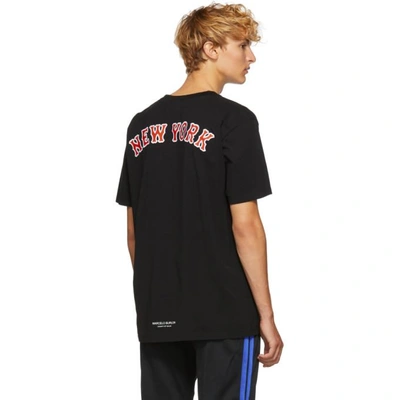 Shop Marcelo Burlon County Of Milan Black Ny Mets Edition T-shirt In Blkorng