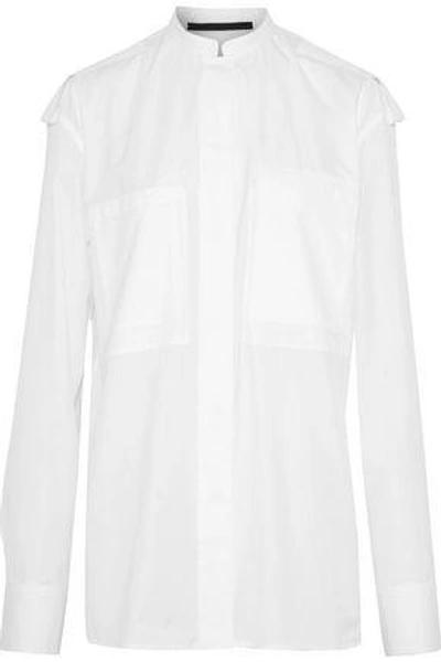 Shop Haider Ackermann Woman Byron Cotton-poplin Shirt White