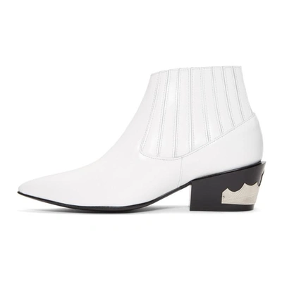 Shop Toga Pulla White Ankle Boots