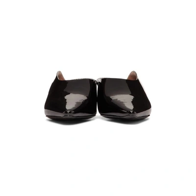 Shop Proenza Schouler Black Patent Mule Kitten Heels In 999 Black