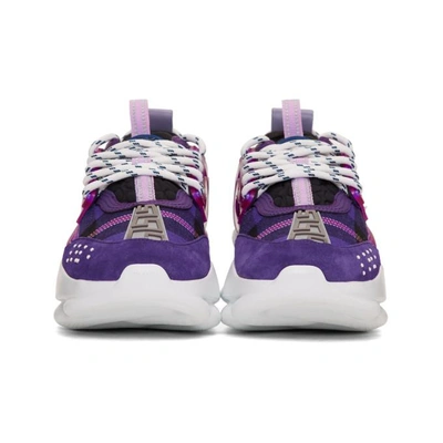 VERSACE 紫色CHAIN REACTION 运动鞋