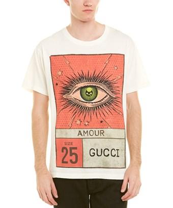 Gucci Amour Eye T-shirt In White | ModeSens