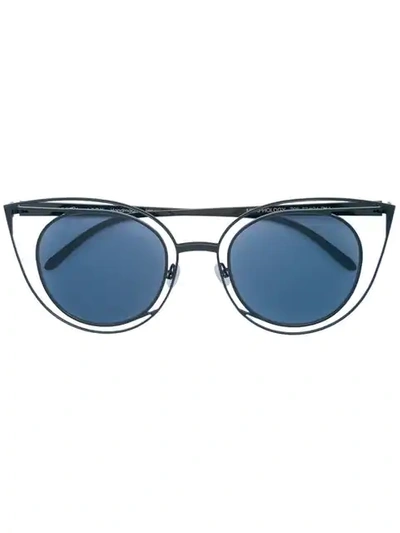 Shop Thierry Lasry Morphology Cat Eye Sunglasses In Black