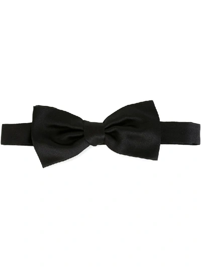 Shop Fashion Clinic Timeless Silk Bow-tie In Black