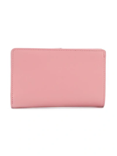 Shop Lancaster Snap Closure Continental Wallet - Pink