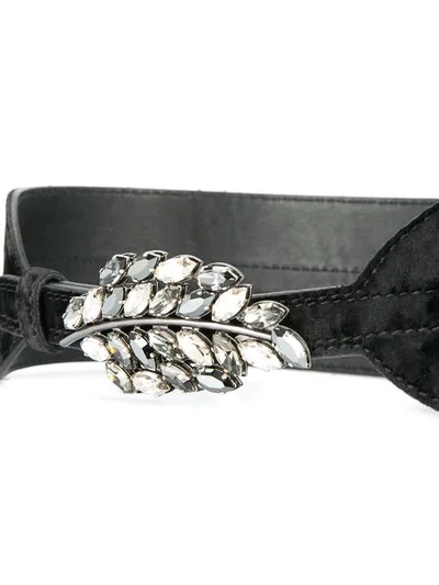 Shop Kate Cate Embellished Waist Belt - Black