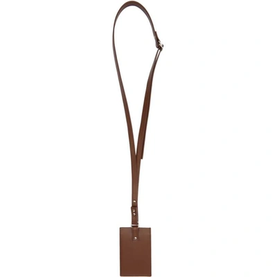 Shop Ribeyron Brown Leather Neck Card Holder
