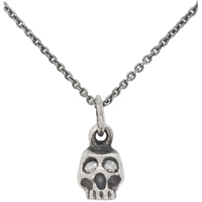 Shop Luka Sabbat X Monini Silver Baby Skull Necklace