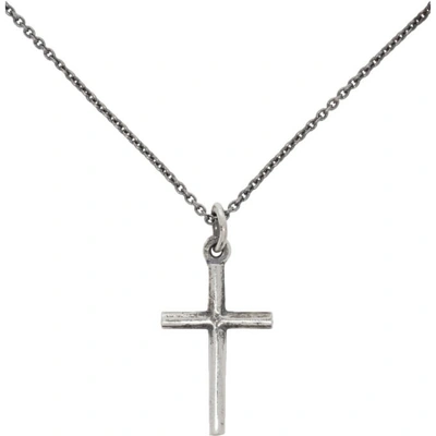 Shop Luka Sabbat X Monini Silver Cross Pendant Necklace